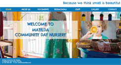 Desktop Screenshot of matildanursery.com