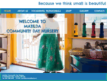 Tablet Screenshot of matildanursery.com